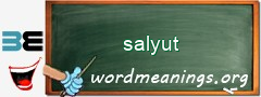 WordMeaning blackboard for salyut